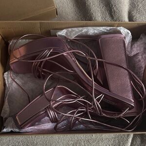 Steve Madden pink metallic Barbie y2k platform heels